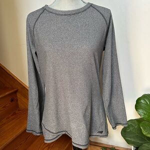 New Balance Heather Gray Long Sleeve Women's Tee